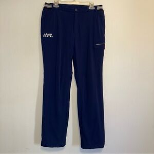 Louis Castel Blue Golf Pants Size 84 (Waist 32 Inseam 30.5) Fleece Lined - WARM